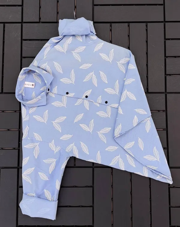 Combo_best_seller_combo_Blue_Long_slevees_shirt_+_Linen_White_Pant