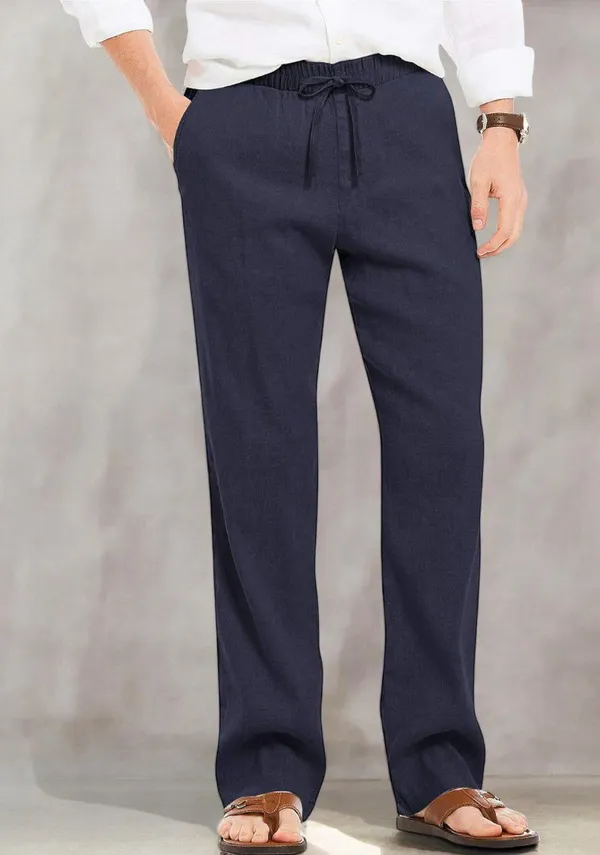 Navy_Blue_Linen_Solid_Mid_Rise_Casual_Trouser_For_Men