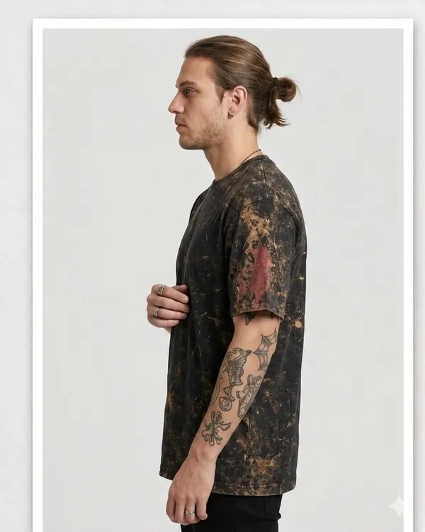 Black_Terry_Cotton_Solid_Half_Sleeves_Casual_T-Shirt_For_Men