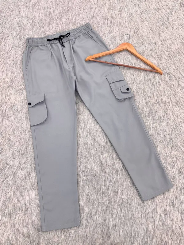 Combo_best_seller_combo_Black_Full_slevees_shirt_+_caargo_Grey_caargo