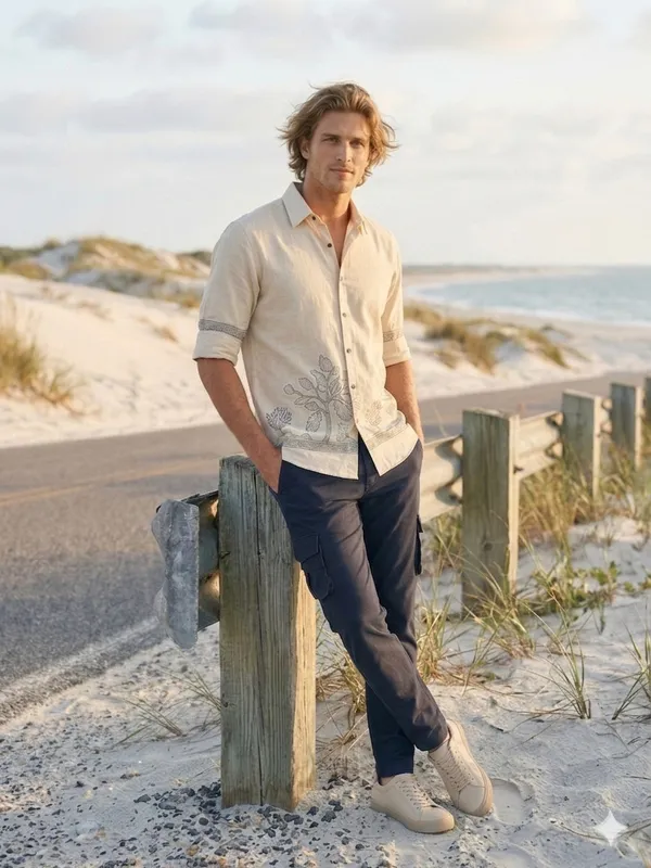 Combo_best_seller_combo_Pink_Full_slevees_shirt_+_caargo_navy_caargo