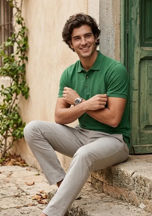 Green_Pure_Cotton_Solid_Half_Sleeves_Casual_T-Shirt_For_Men