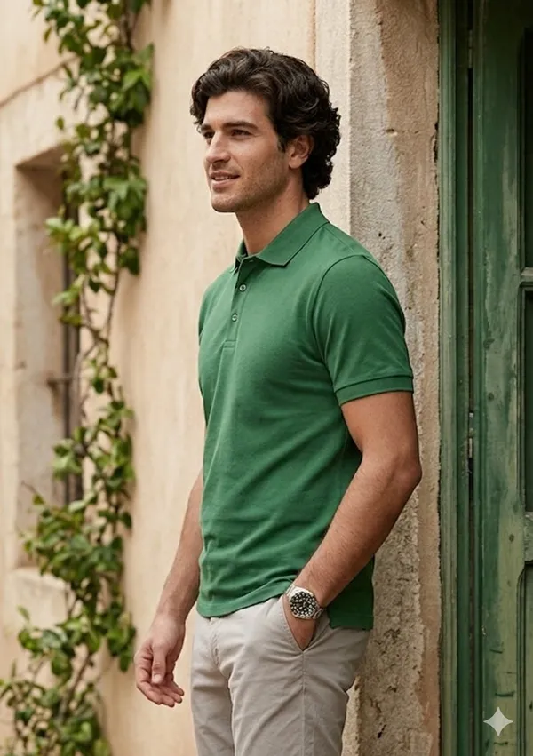 Green_Pure_Cotton_Solid_Half_Sleeves_Casual_T-Shirt_For_Men