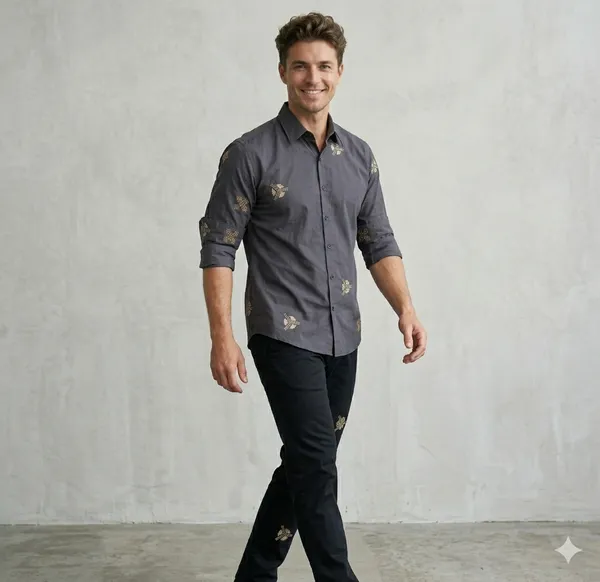 Grey_Cotton_Embroidered_Full_Sleeves_Casual_Shirt_For_Men