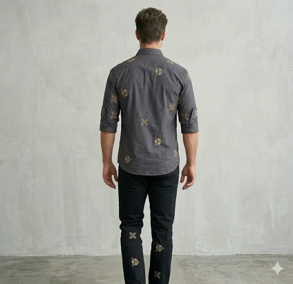 Grey_Cotton_Embroidered_Full_Sleeves_Casual_Shirt_For_Men