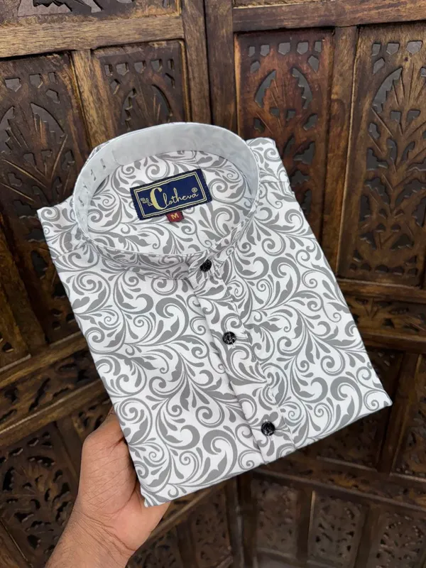 Grey_Cotton_Printed_Long_Sleeves_Casual_Kurta_Style_Shirt_For_Men