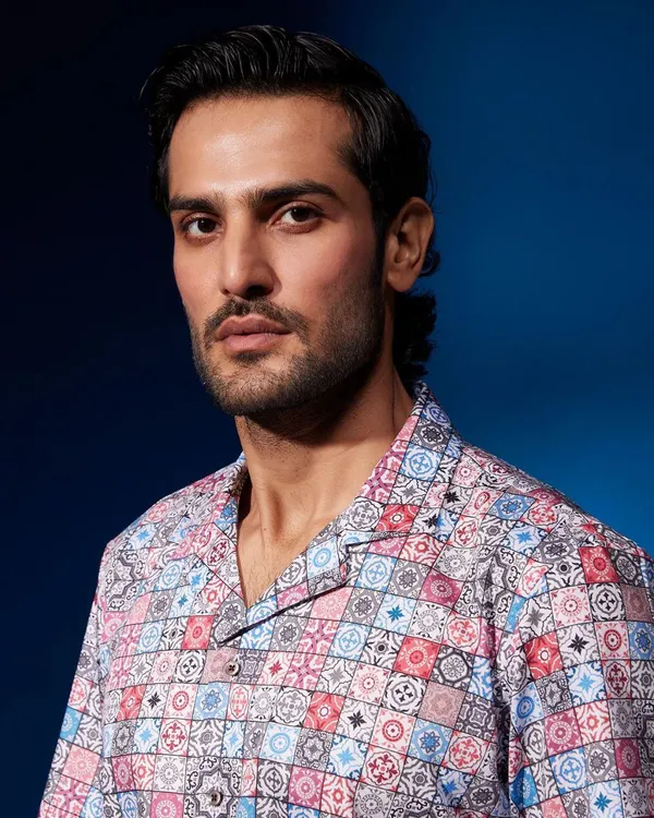 Blue_Cotton_Printed_Short_Sleeves_Casual_Shirt_For_Men