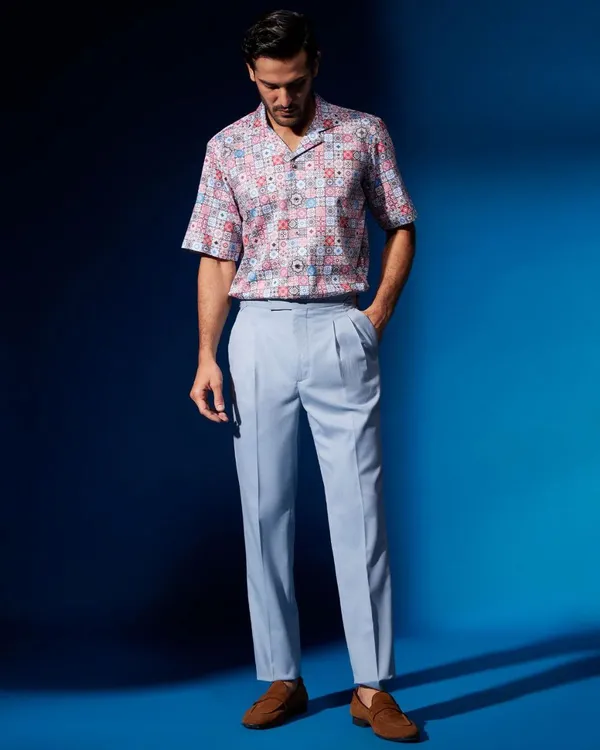 Blue_Cotton_Printed_Short_Sleeves_Casual_Shirt_For_Men