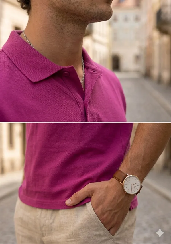 Magenta_Pure_Cotton_Solid_Half_Sleeves_Casual_T-Shirt_For_Men
