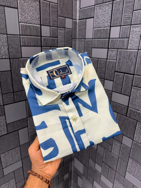 Green_Cotton_Printed_Short_Sleeves_Casual_Shirt_For_Men