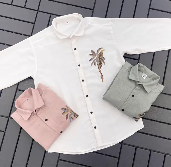 Pink_Linen_Embroidered_Long_Sleeves_Casual_Shirt_For_Men