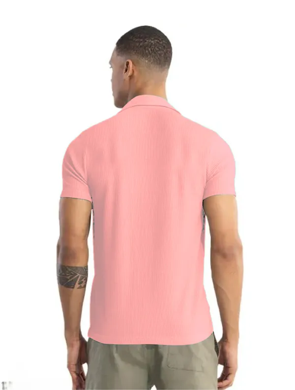 Pink_Cotton_Self-Design_Short_Sleeves_Casual_Shirt_For_Men