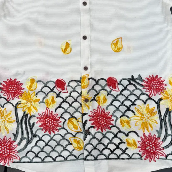White_Linen_Embroidered_Long_Sleeves_Casual_Shirt_For_Men