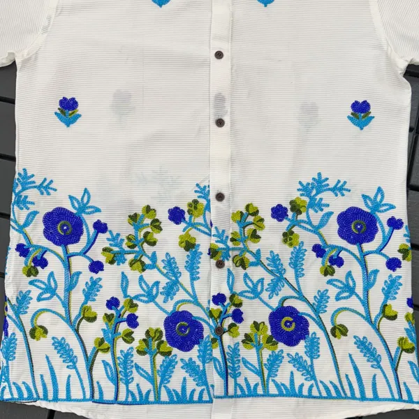 White_Linen_Embroidered_Long_Sleeves_Casual_Shirt_For_Men