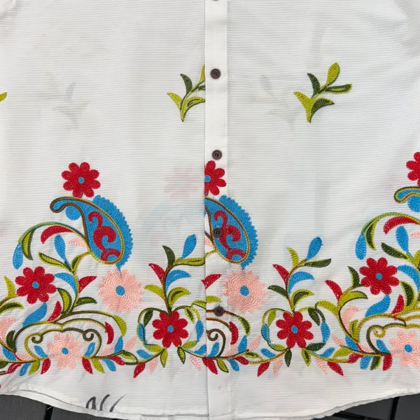White_Linen_Embroidered_Long_Sleeves_Casual_Shirt_For_Men