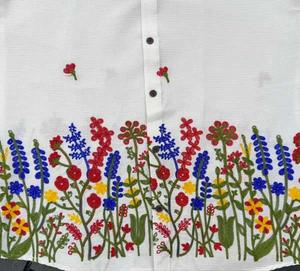 White_Linen_Embroidered_Long_Sleeves_Casual_Shirt_For_Men