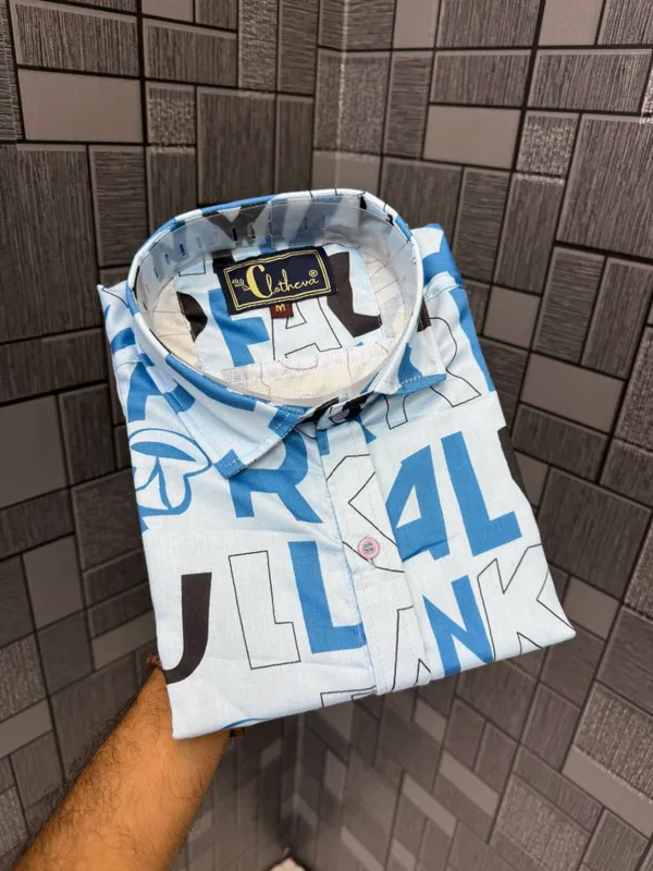 Blue_Cotton_Printed_Short_Sleeves_Casual_Shirt_For_Men