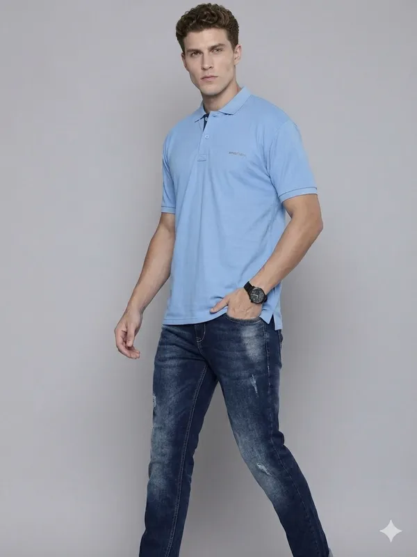 Sky_Poly_Cotton_Solid_Half_Sleeves_Casual_T-Shirt_For_Men