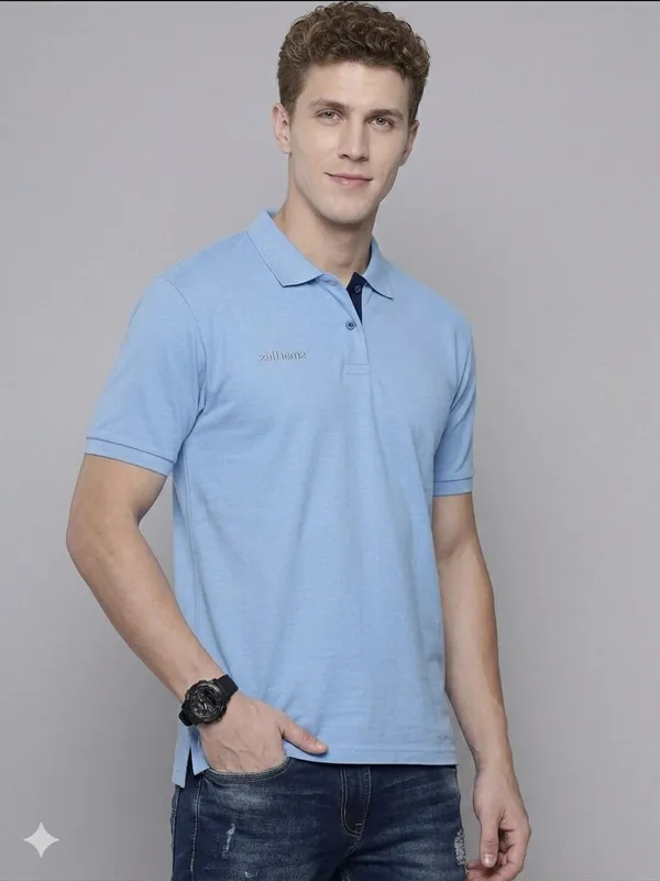 Sky_Poly_Cotton_Solid_Half_Sleeves_Casual_T-Shirt_For_Men