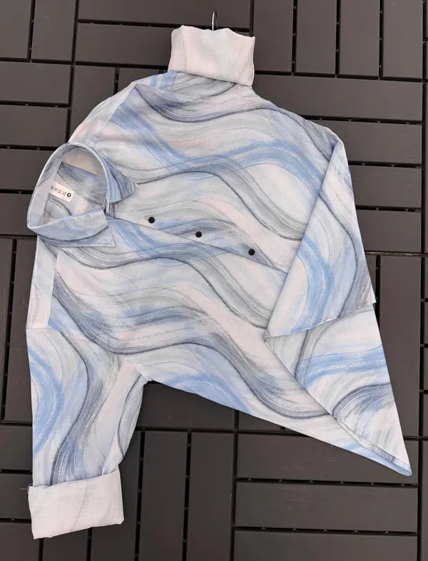 Blue_Cotton_Printed_Short_Sleeves_Casual_Shirt_For_Men