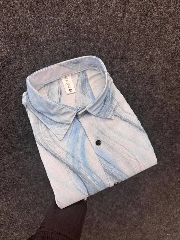 Blue_Cotton_Printed_Short_Sleeves_Casual_Shirt_For_Men