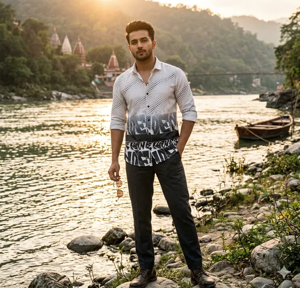 Tredny_cotton_shirt_with_shadow_print.