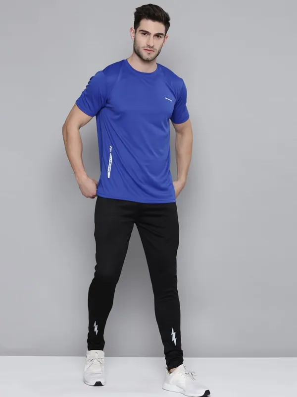 Trendy_round_nect_blue_tees_gym_fit_regular_wear