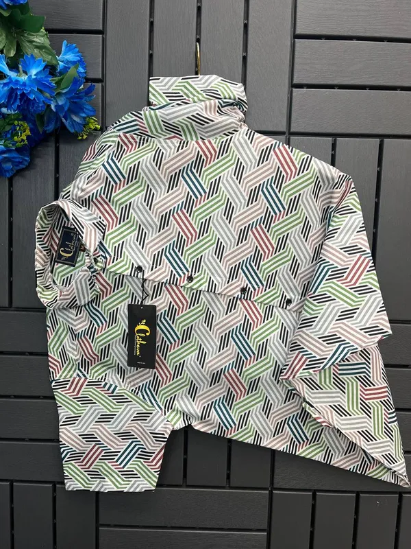 Cotton_Printed_Short_Sleeves_Casual_Shirt_For_Men
