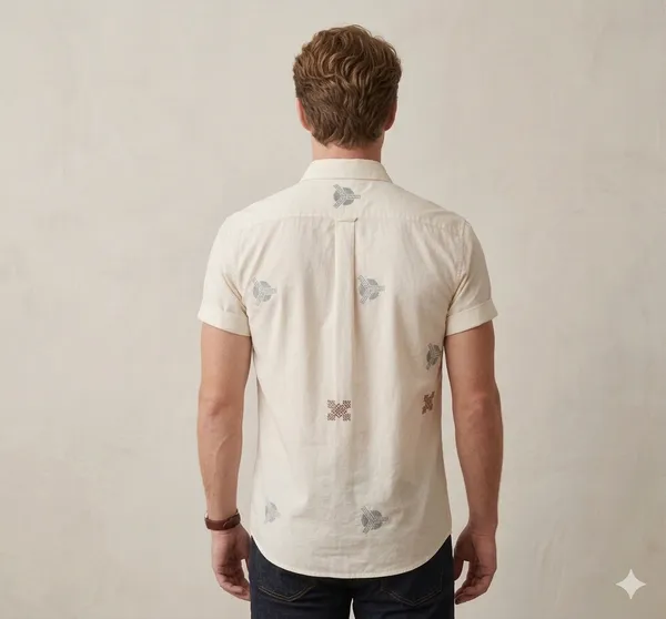 White_Cotton_Embroidered_Full_Sleeves_Casual_Shirt_For_Men