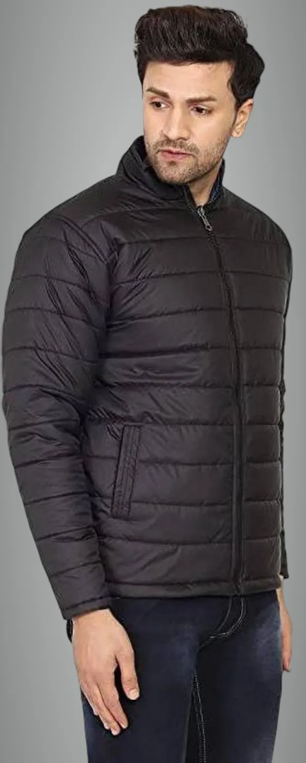 Black_Nylon_Standard_Length_Bomber_Jacket_For_Men