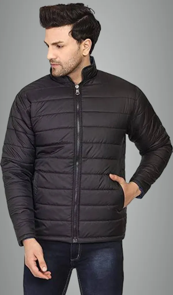 Black_Nylon_Standard_Length_Bomber_Jacket_For_Men