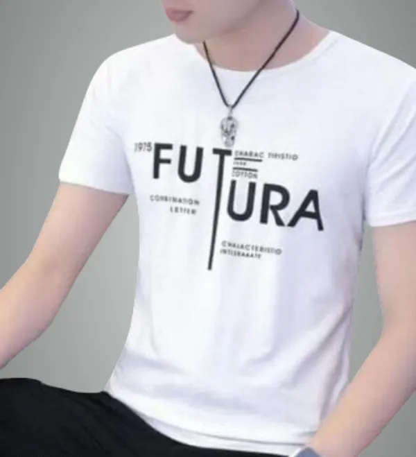 White_Dry_Fit_Printed_T-Shirt_For_Men