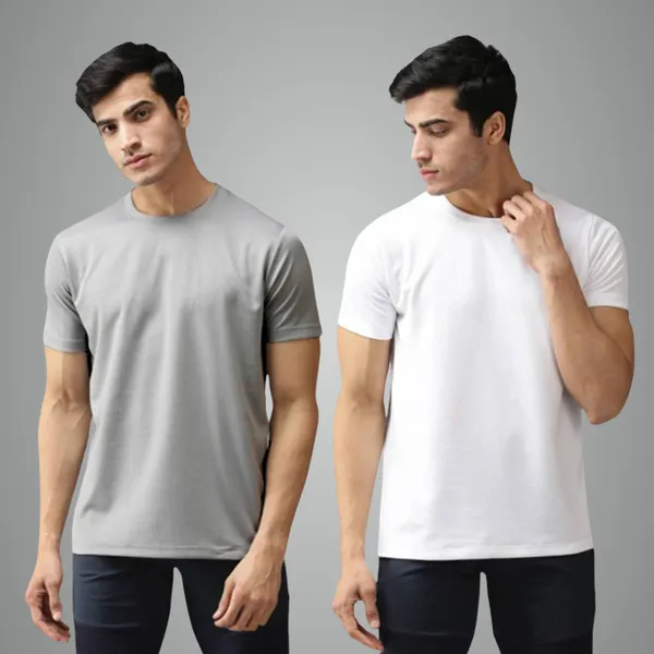 Grey-White_Solid_Regular_Fit_Half_Sleeve_Round_Neck_Sports_T-Shirt_Dry_Fit_For_Men