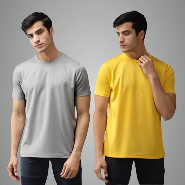 Grey-Yellow_Solid_Regular_Fit_Half_Sleeve_Round_Neck_Sports_T-Shirt_Dry_Fit_For_Men