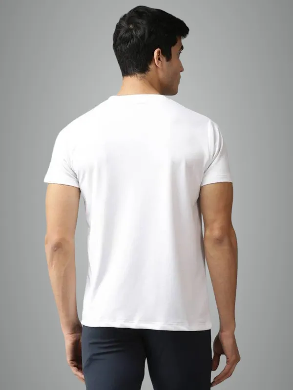 White_Solid_Regular_Fit_Half_Sleeve_Round_Neck_Sports_T-Shirt_Dry_Fit_For_Men