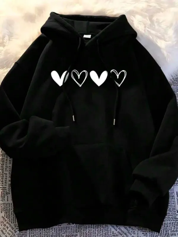Printed_Hoodies_for_women's_Cotton_Blend_with_Round_hooded_neck_Long_Sleeve_Regular