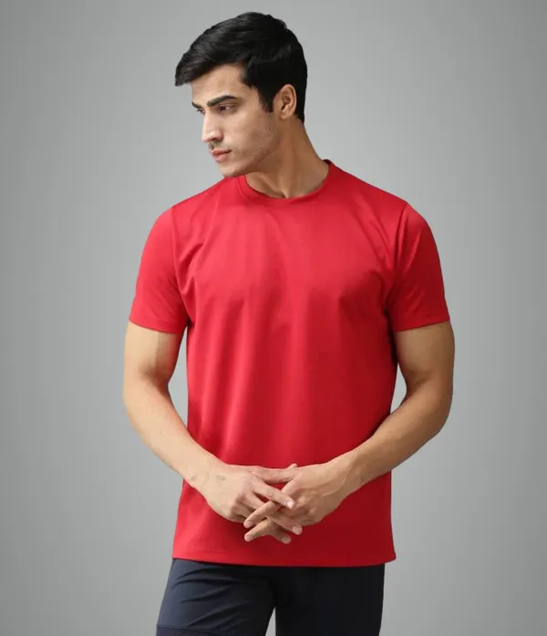 Red_Solid_Regular_Fit_Half_Sleeve_Round_Neck_Sports_T-Shirt_Dry_Fit_For_Men