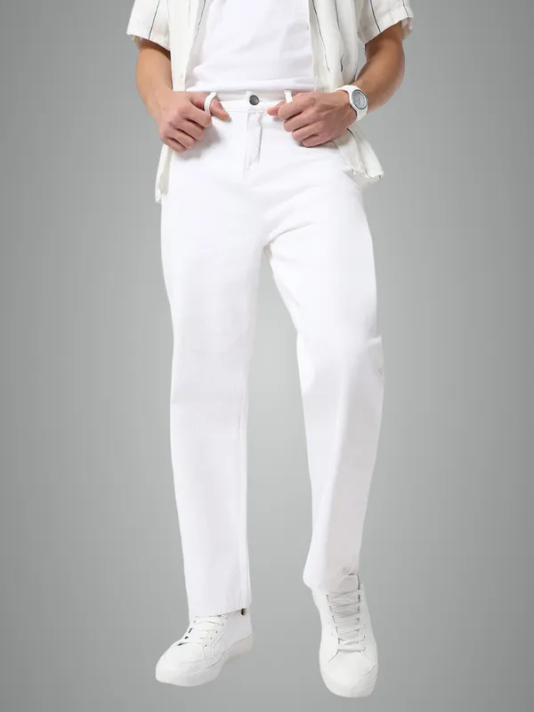 White_Premium_Baggy_Jeans_For_Men