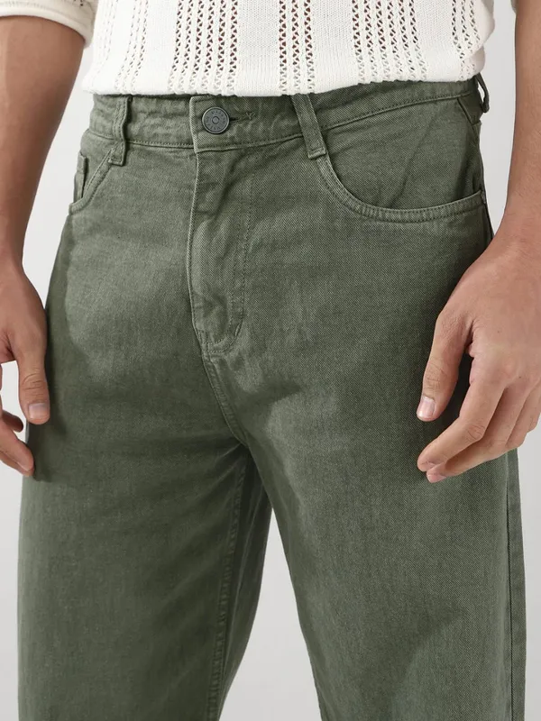 Olive_Green_Baggy_Jeans_For_Men