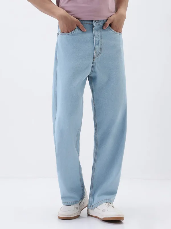 Sky_Blue_Premium_Baggy_Jeans_For_Men
