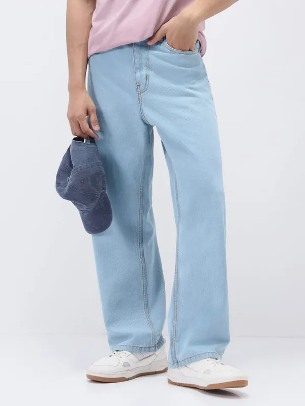 Sky_Blue_Premium_Baggy_Jeans_For_Men