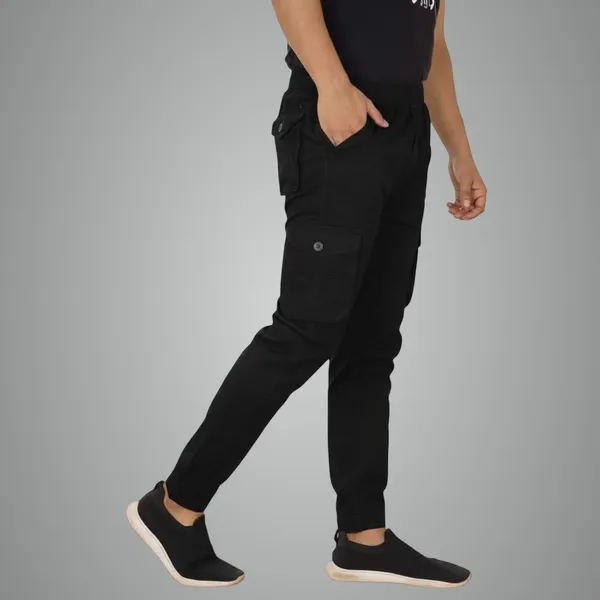 Black_Cotton_Cargo_Bottom_Pant_For_Men