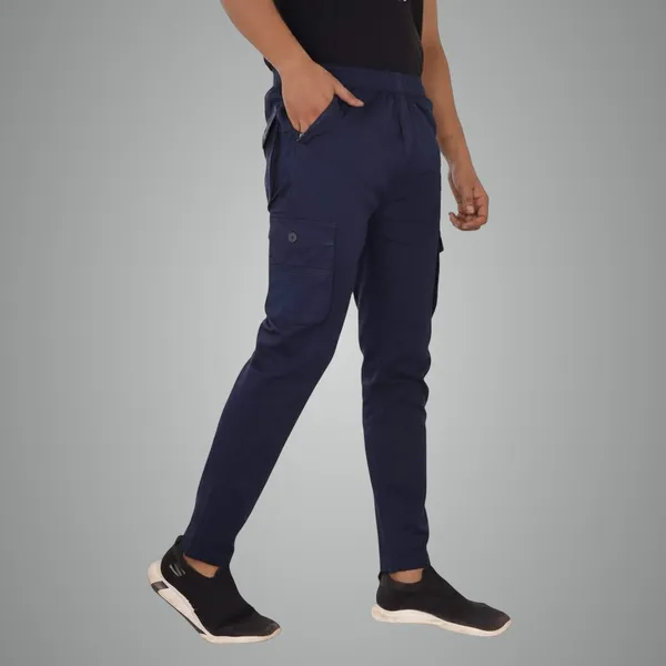 Navy_Blue_Cotton_Cargo_Bottom_Pant_For_Men