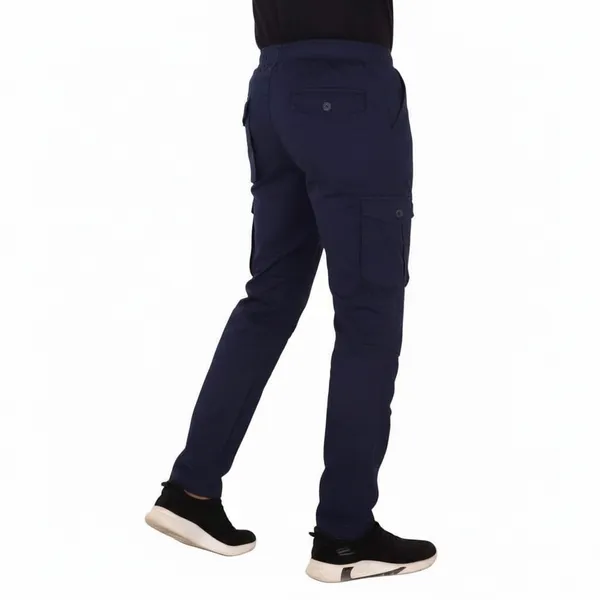 Navy_Blue_Cotton_Cargo_Bottom_Pant_For_Men