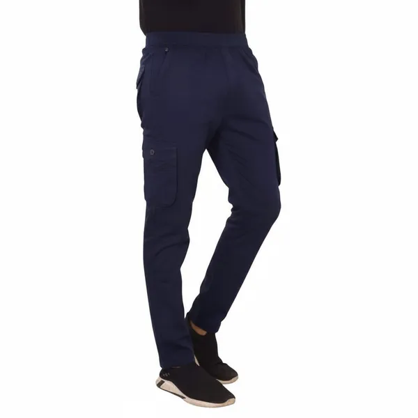 Navy_Blue_Cotton_Cargo_Bottom_Pant_For_Men