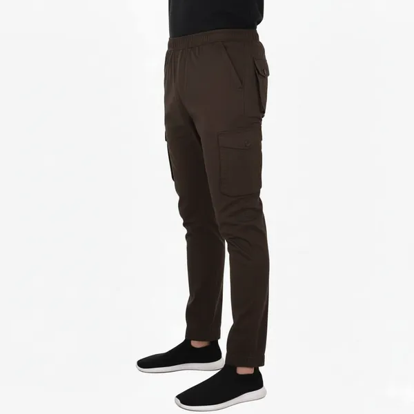 Brown_Cotton_Cargo_Bottom_Pant_For_Men