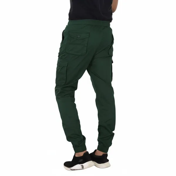 Dark_Green_Cotton_Cargo_Rib_Pant_For_Men