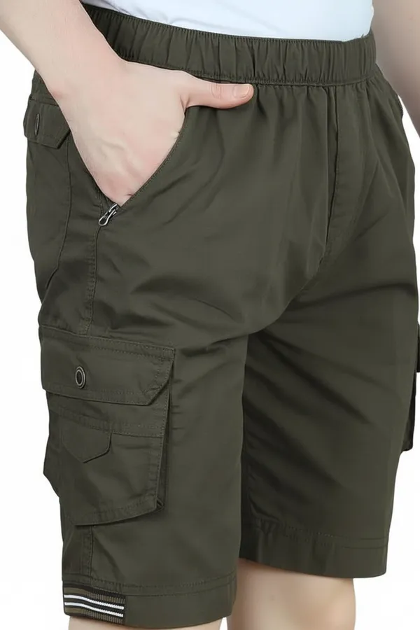 Dark_Khaki_Cotton_Shorts_For_Men