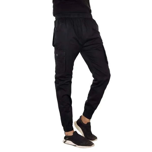 Black_Cotton_Cargo_Rib_Pant_For_Men