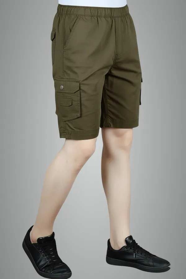 Dark_Khaki_Cotton_Shorts_For_Men